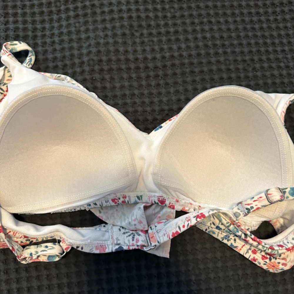 Floral Ruffle Bikini Top - Picture 2 of 5